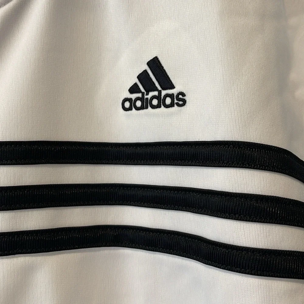 Adidas Youth Girls White Track Jacket  XL 16‎ NWT